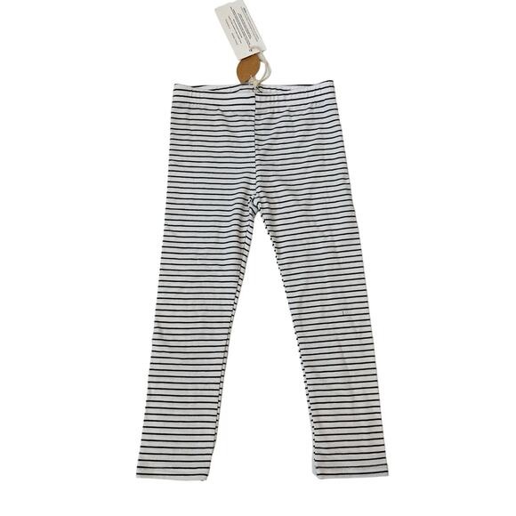 NWT Greige 4T Black Stripe Bamboo Legging - Picture 1 of 5